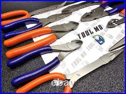 Snap-on Tools USA NEW 10pc Orange & PURPLE Assorted Plier Cutter Set PWCS7ACF