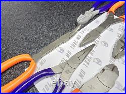 Snap-on Tools USA NEW 10pc Orange & PURPLE Assorted Plier Cutter Set PWCS7ACF