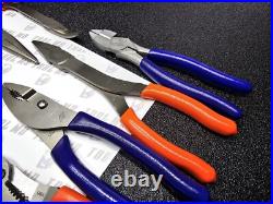 Snap-on Tools USA NEW 10pc Orange & PURPLE Assorted Plier Cutter Set PWCS7ACF
