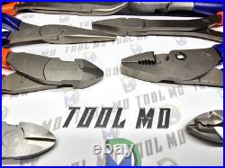 Snap-on Tools USA NEW 10pc Orange & PURPLE Assorted Plier Cutter Set PWCS7ACF