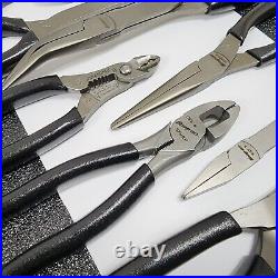 Snap-on Tools USA NEW 12 Piece BLACK Plier/Cutter/Stripper/Crimper Service Set