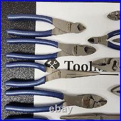 Snap-on Tools USA NEW 14pc POWER BLUE Master Plier/Cutter/Stripper Set LN47ACF