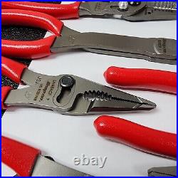 Snap-on Tools USA NEW 15pc RED Master Plier/Cutter/Stripper Set LN46ACF + MORE