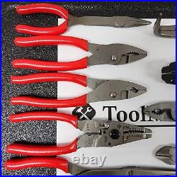 Snap-on Tools USA NEW 15pc RED Master Plier/Cutter/Stripper Set LN46ACF + MORE