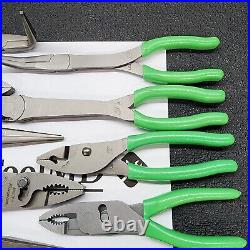 Snap-on Tools USA NEW 16pc GREEN Plier/Cutter/Stripper Set LN47ACF HL138ACP