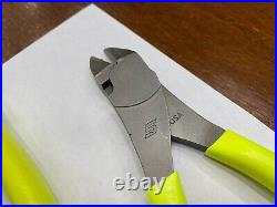 Snap-on Tools USA NEW 2pc HIVIZ Soft Grip Plier & Cutter Lot Set 388ACF LN47ACF