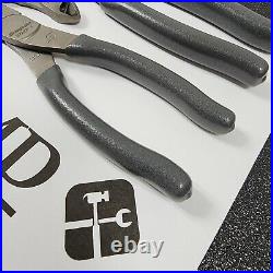 Snap-on Tools USA NEW 3 Piece DARK TITANIUM Needle Nose Plier/Cutter Set LN47ACF