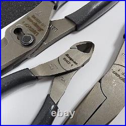 Snap-on Tools USA NEW 3 Piece DARK TITANIUM Needle Nose Plier/Cutter Set LN47ACF