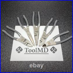 Snap-on Tools USA NEW 5pc DARK TITANIUM Combo Plier & Cutter Lot Set LN47ACF