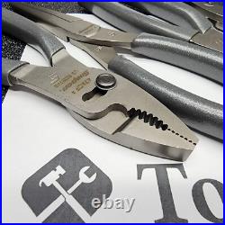 Snap-on Tools USA NEW 5pc DARK TITANIUM Combo Plier & Cutter Lot Set LN47ACF