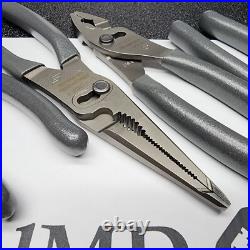 Snap-on Tools USA NEW 5pc DARK TITANIUM Combo Plier & Cutter Lot Set LN47ACF