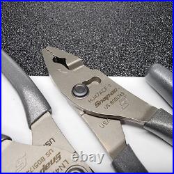 Snap-on Tools USA NEW 5pc DARK TITANIUM Combo Plier & Cutter Lot Set LN47ACF