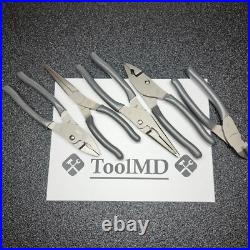 Snap-on Tools USA NEW 5pc DARK TITANIUM Combo Plier & Cutter Lot Set LN47ACF