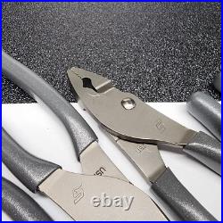 Snap-on Tools USA NEW 5pc DARK TITANIUM Combo Plier & Cutter Lot Set LN47ACF