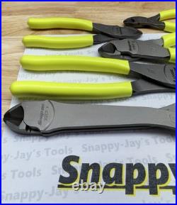 Snap-on Tools USA NEW 5pc HI VIZ Diagonal Cutter Pliers Set CUTTER5HV