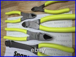 Snap-on Tools USA NEW 5pc HI VIZ Diagonal Cutter Pliers Set CUTTER5HV