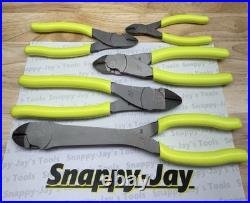 Snap-on Tools USA NEW 5pc HI VIZ Diagonal Cutter Pliers Set CUTTER5HV