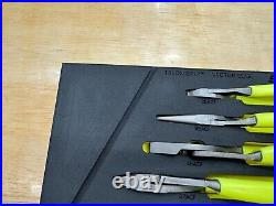 Snap-on Tools USA NEW HI-VIZ 6pc Essential Pliers / Cutters Foam Set PL600ES1FHV
