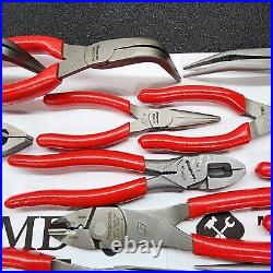 Snap-on Tools USA NEW MASSIVE 30pc RED Plier/Cutter/Stripper Set LN46ACF 915CP