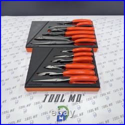 Snap-on Tools USA NEW ORANGE 12-Piece Essential Pliers / Cutters Foam Set
