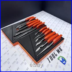 Snap-on Tools USA NEW ORANGE 12-Piece Essential Pliers / Cutters Foam Set