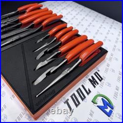 Snap-on Tools USA NEW ORANGE 12-Piece Essential Pliers / Cutters Foam Set