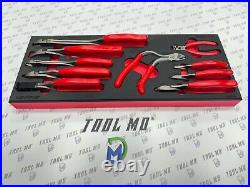 Snap-on Tools USA NEW RED 10-Piece Diagonal Cutter Pliers Foam Set PLDC1000FR