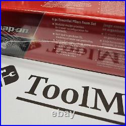 Snap-on Tools USA NEW RED 6pc Essential Pliers & Cutters Foam Set PL600ES1FR