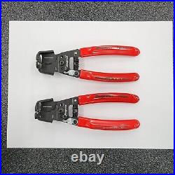 Snap-on Tools USA New 2pc RED 7 Inline Wire Stripper/Cutter Set PWCHHD7 & PWCH7