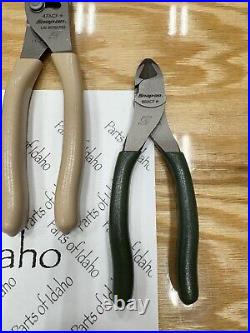 Snap on Tools USA Rare 5-Piece COMBAT GREEN / TAN Plier & Cutter Set PL500GSCBG