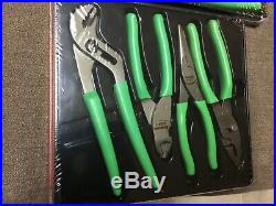Snap on tools PLIER LOT GREEN 14 PC LONG REACH RETAINING CUTTERS NEW SNAP-ON