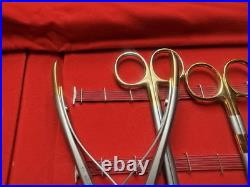 Snowden-Pencer Surgical Set -Tungsten Carbide (TC) Gold Handle Diamond Edge Tool