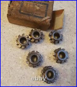Soviet Metal Tools Set of Milling GEAR HOB CUTTERS MODULE USSR, M0.7 R18, 9HS