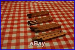 Stag tool steel cutters Set 12 look unused shank 27/64 square from myford stuff