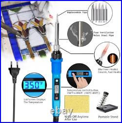 Stained Glass Kit for Adults Beginners, 30 PCS Tool Set with Glass Cutter, 80 Stained Glass Kit for Adults Beginners, 30 PCS Tool Set with Glass Cutter, 80