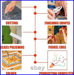 Stained Glass Kit for Adults Beginners, 30 PCS Tool Set with Glass Cutter, 80 Stained Glass Kit for Adults Beginners, 30 PCS Tool Set with Glass Cutter, 80