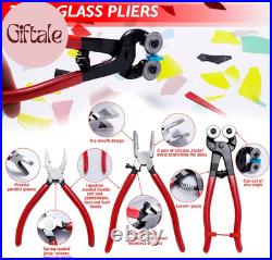 Stained Glass Kit for Adults Beginners, 30 PCS Tool Set with Glass Cutter, 80W S
