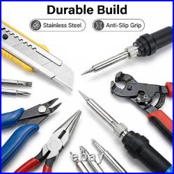 Stained Glass Kit for Adults Beginners, 30 PCS Tool Set with Glass Cutter, 80W S
