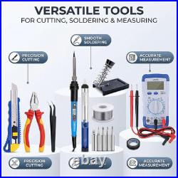 Stained Glass Kit for Adults Beginners, 30 PCS Tool Set with Glass Cutter, 80W S