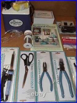 Stained Glass Starter Kit Beginner Set GRINDER Tools SOLDERING IRON Instruction