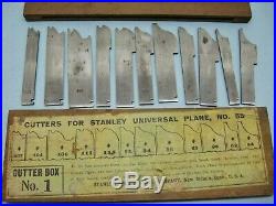 Stanley 55 Combination Plane Cutter Set All 4 Boxes