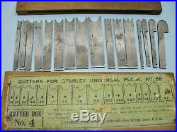 Stanley 55 Combination Plane Cutter Set All 4 Boxes