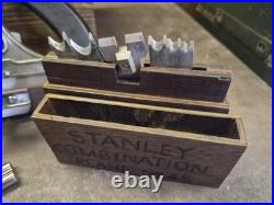 Stanley No. 45 Antique Vintage Combination Plane and Cutter Set