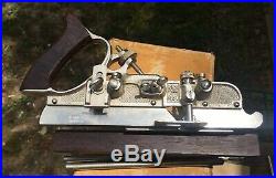 Stanley No. 45 Combination Plane Minty Withbox Cutters BotH Rod Sets Cam Stop Spurs