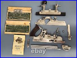 Stanley No. 45 Combination Plane Set Sweetheart with Cutters Great Condition