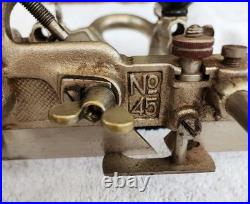 Stanley No. 45 Combination Plane with Cutter Set & Original Box