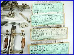 Stanley No 55 Universal Plane Rule Level New Britain Conn 4 Cutter Set Old Tools