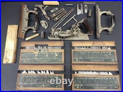 Stanley Plane No. 55 with Cutters Set Vintage