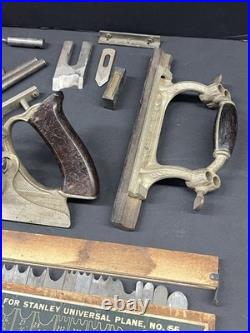 Stanley Plane No. 55 with Cutters Set Vintage
