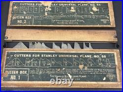 Stanley Plane No. 55 with Cutters Set Vintage